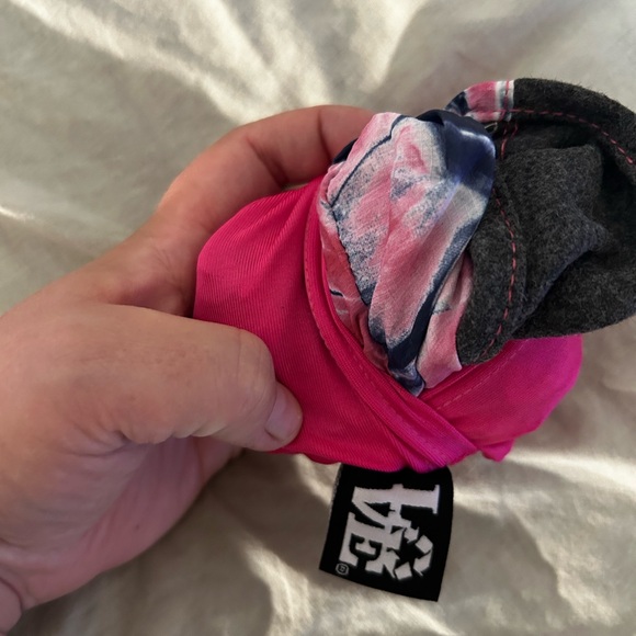 LOVE pink and blue Tie-Dye stash it tote - Picture 7 of 7